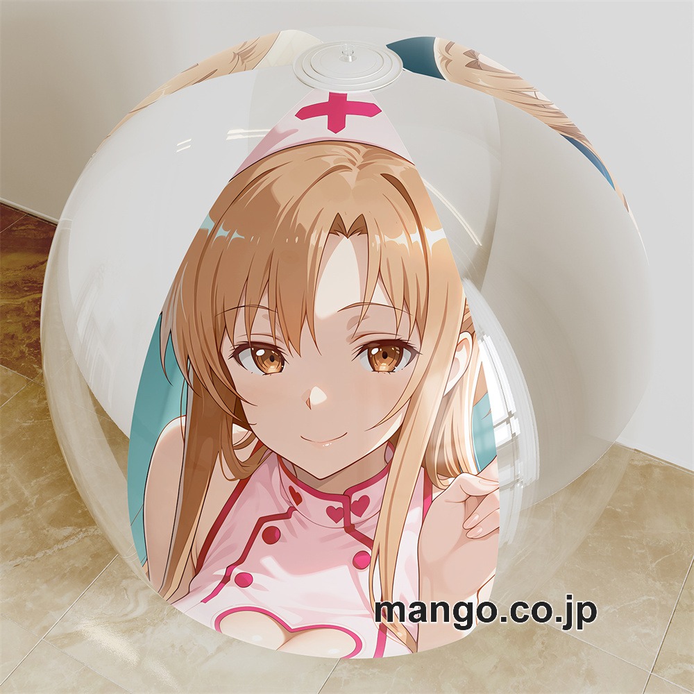 【抱き枕カバー / 等身大】 アニメ キャラクター ビーチボール【SAO】アスナ 海洋ボール PVC製 キャラクターグッズ コレクション用 等身大ビニールクッション 抱き枕 アニメ・キャラグッズ