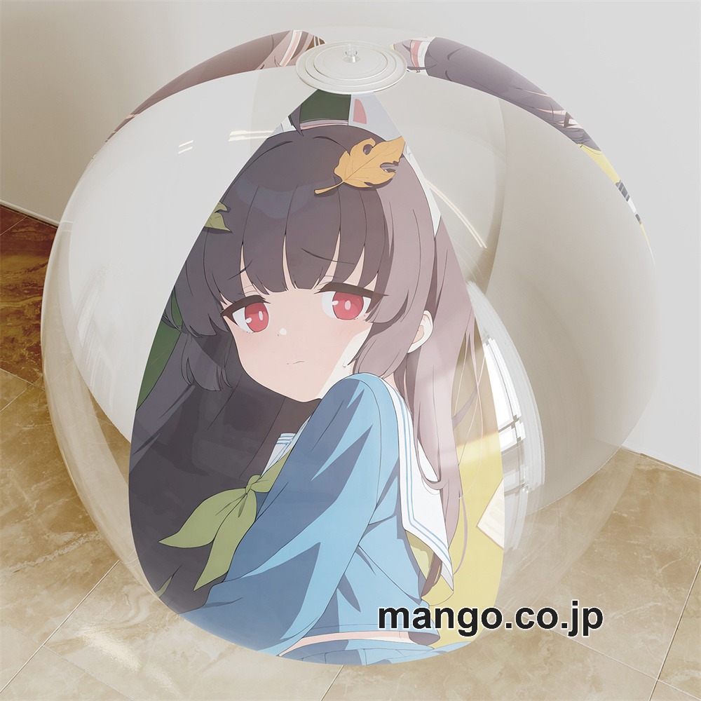 【抱き枕カバー / 等身大】 アニメ キャラクター ビーチボール【ブルーアーカイブ】霞沢ミユ 海洋ボール PVC製 キャラクターグッズ コレクション用 ビッグサイズ 等身大クッション 立体キャラクターアイテム