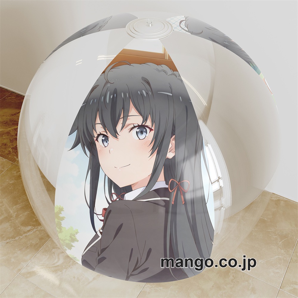 【抱き枕カバー / 等身大】 アニメ キャラクター ビーチボール【俺ガイル】雪ノ下雪乃 海洋ボール PVC製 キャラクターグッズ コレクション用｜空気ビニール製 等身大抱き枕 コレクション向けグッズ