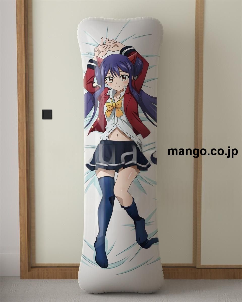 【抱き枕カバー / 等身大】 アニメ抱き枕カバー【FAIRYTAIL】ウェンディ大型クッションキャラクターグッズPVC製コレクション用｜空気ビニール製 等身大抱き枕 コレクション向けグッズ