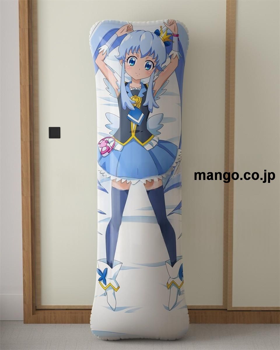 【抱き枕カバー / 等身大】 アニメ抱き枕カバー「ハピネスチャージプリキュア！」白雪ひめキュアプリンセス大型クッションキャラクターグッズPVC製コレクション用｜等身大エアクッション ビッグサイズ PVC製 アニメグッズ 2