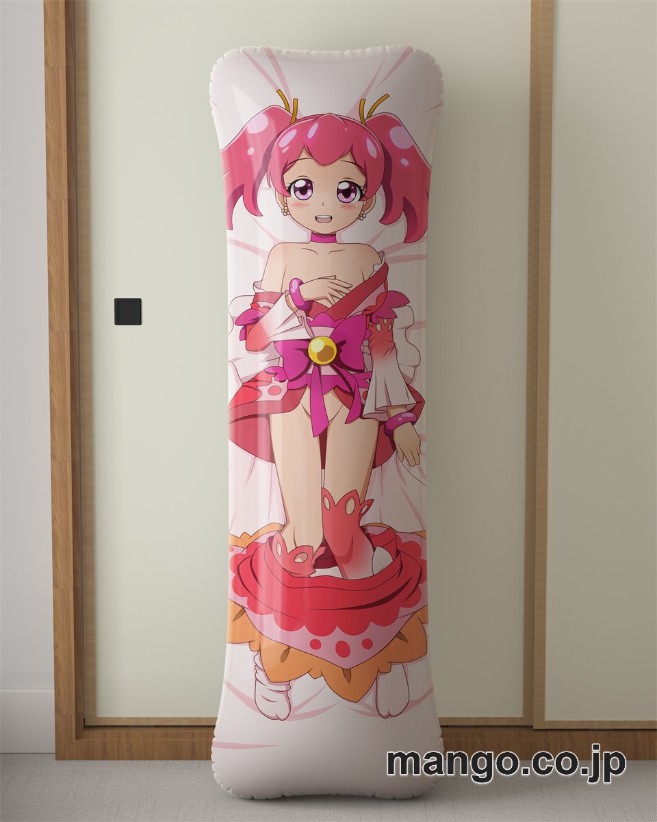 【抱き枕カバー / 等身大】 アニメ抱き枕カバープリキュアドリームスターズ！」サクラちゃん大型クッションキャラクターグッズPVC製コレクション用｜等身大エアクッション ビッグサイズ PVC製 アニメグッズ