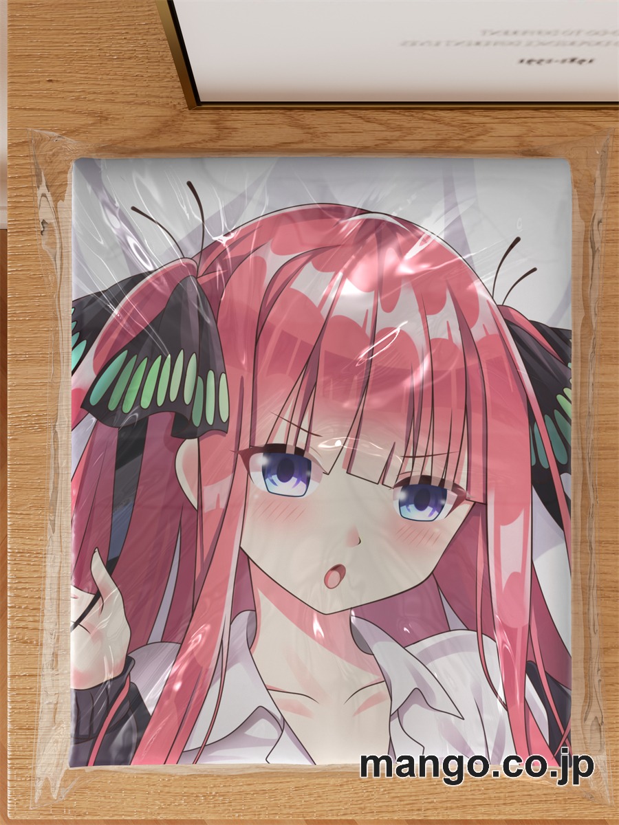 【抱き枕カバー / 等身大】 アニメ抱き枕カバー「五等分の花嫁」中野二乃大型クッションキャラクターグッズPVC製コレクション用｜PVC エアクッション 等身大サイズ 立体ディスプレイ 3