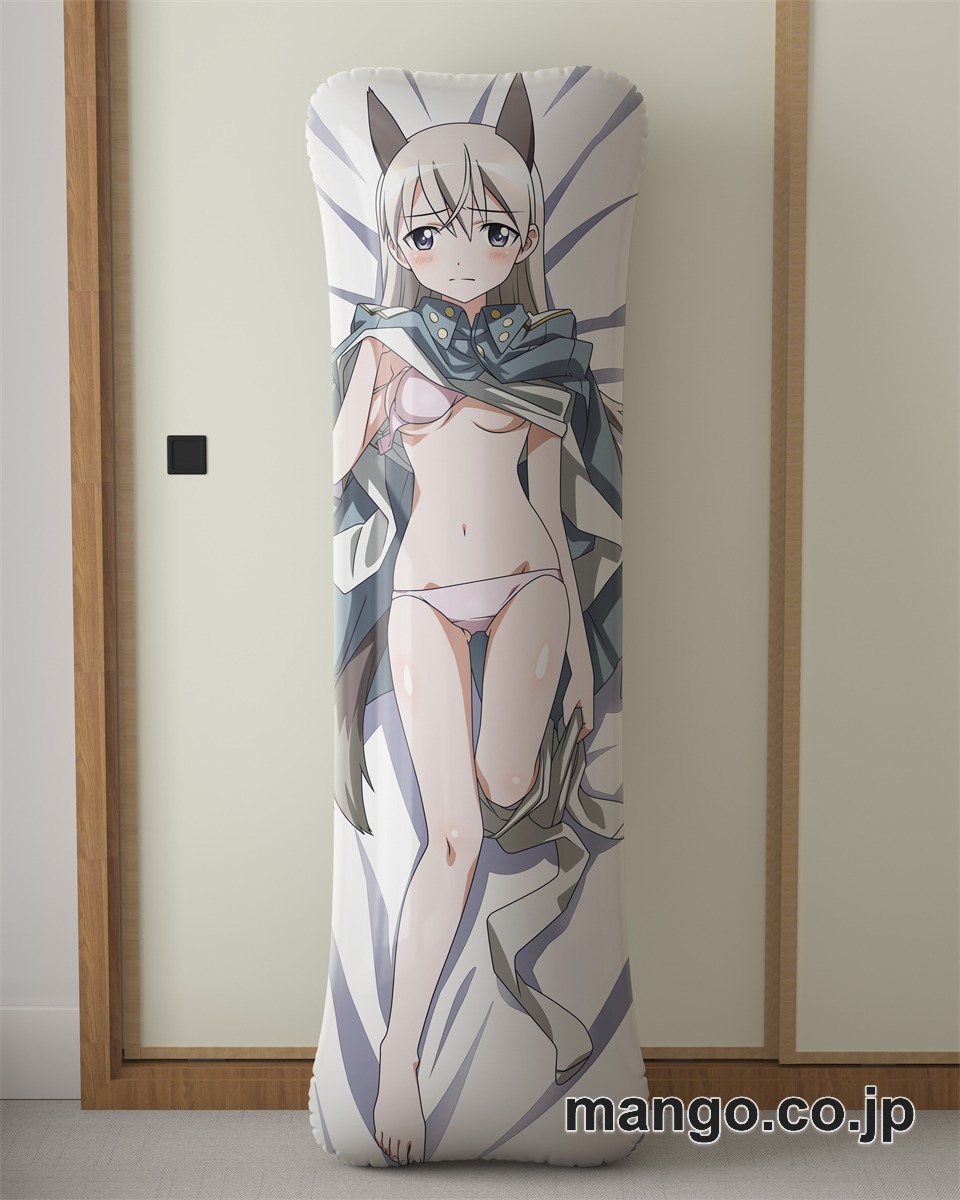 【抱き枕カバー / 等身大】 アニメ抱き枕カバー「ストライクウィッチーズ」（エイラ）大型クッションキャラクターグッズPVC製コレクション用 等身大 抱き枕 空気ビニール製 キャラクターグッズ