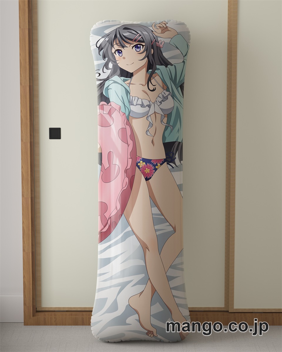【抱き枕カバー / 等身大】 アニメ抱き枕カバー青春ブタ野郎はバニーガール先輩の夢を見ない桜島麻衣大型クッションキャラクターグッズPVC製コレクション用 等身大 抱き枕 空気ビニール製 キャラクターグッズ