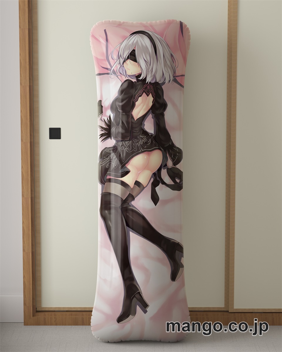 【抱き枕カバー / 等身大】 アニメ抱き枕カバーニーアオートマタヨルハ二号Ｂ型大型クッションキャラクターグッズPVC製コレクション用 等身大 抱き枕 空気ビニール製 キャラクターグッズ 2