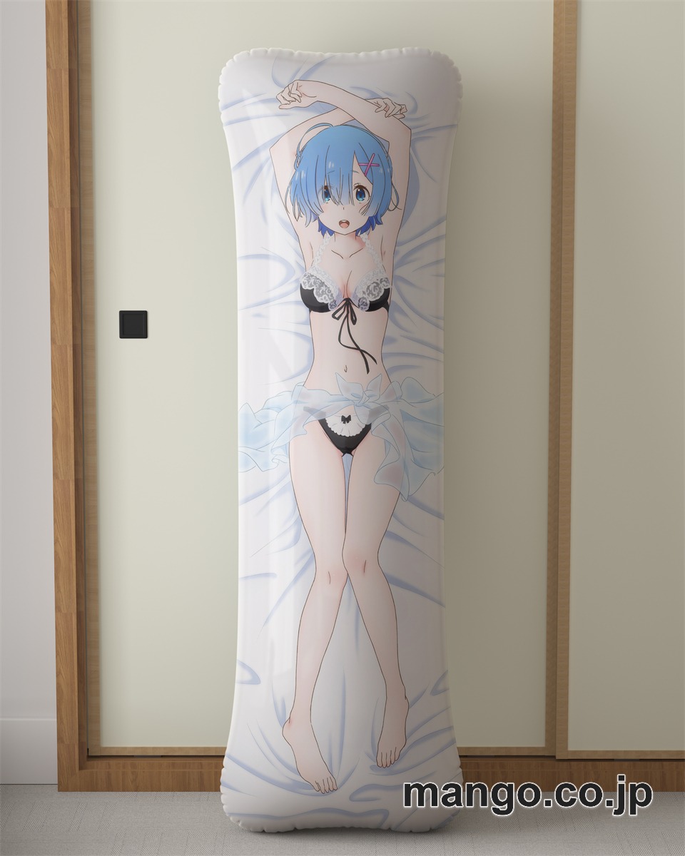 【抱き枕カバー / 等身大】 アニメ抱き枕カバーReゼロから始める異世界生活レム大型クッションキャラクターグッズPVC製コレクション用｜空気ビニール製 等身大抱き枕 コレクション向けグッズ 2