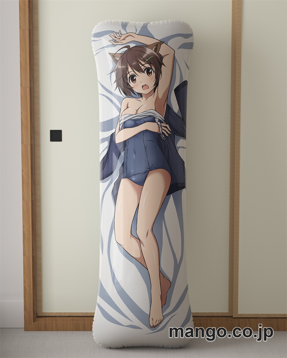 【抱き枕カバー / 等身大】 アニメ抱き枕カバー雁淵ひかりブレイブウィッチーズ大型クッションキャラクターグッズPVC製コレクション用｜空気ビニール製 等身大抱き枕 コレクション向けグッズ