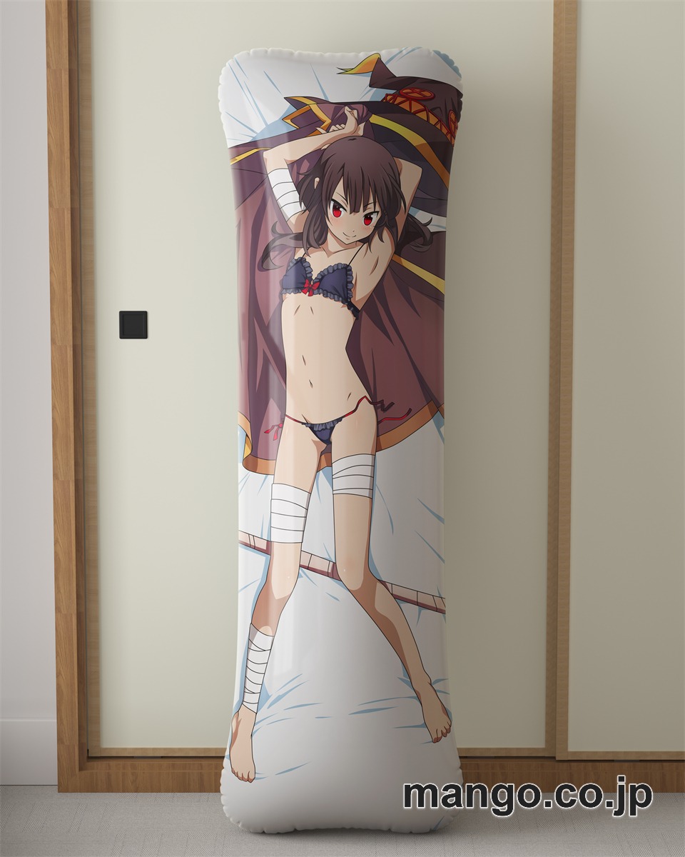 【抱き枕カバー / 等身大】 アニメ抱き枕カバーこの素晴らしい世界に祝福を！2めぐみん大型クッションキャラクターグッズPVC製コレクション用｜等身大エアクッション ビッグサイズ PVC製 アニメグッズ