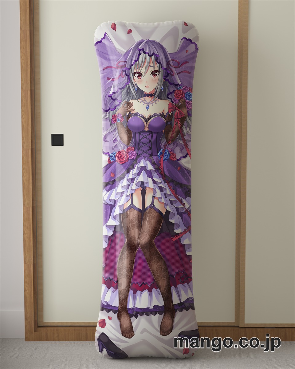 【抱き枕カバー / 等身大】 アニメ抱き枕カバーアイドルマスター蘭子嫁入り大型クッションキャラクターグッズPVC製コレクション用 等身大 抱き枕 空気ビニール製 キャラクターグッズ