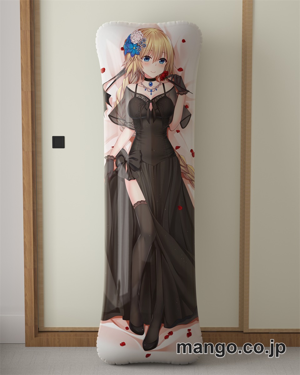 【抱き枕カバー / 等身大】 アニメ抱き枕カバーFGOジャンヌ ダルクドレス姿大型クッションキャラクターグッズPVC製コレクション用｜等身大エアクッション ビッグサイズ PVC製 アニメグッズ