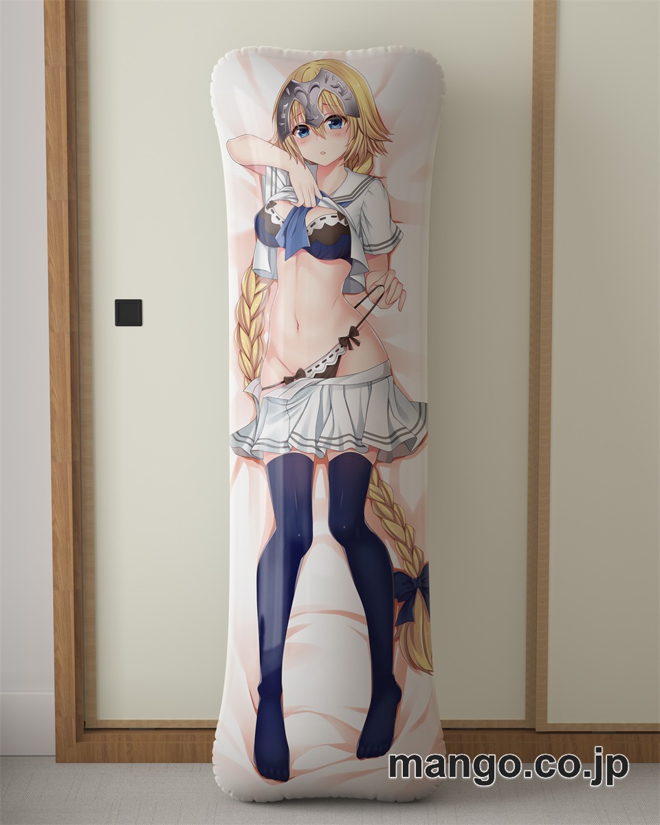 【抱き枕カバー / 等身大】 アニメ抱き枕カバーFGOジャンヌ ダルクドレス姿大型クッションキャラクターグッズPVC製コレクション用｜等身大エアクッション ビッグサイズ PVC製 アニメグッズ 2