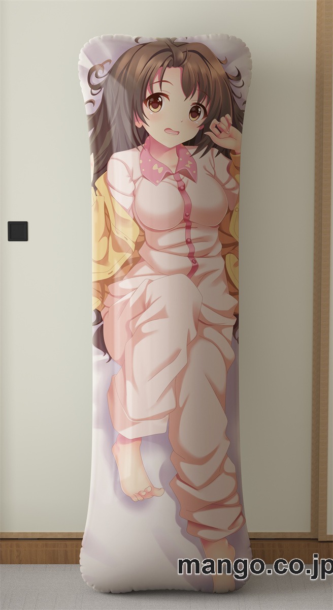 【抱き枕カバー / 等身大】 アニメ抱き枕カバーアイドルマスターシンデレラガールズ島村卯月大型クッションキャラクターグッズPVC製コレクション用｜PVC エアクッション 等身大サイズ 立体ディスプレイ