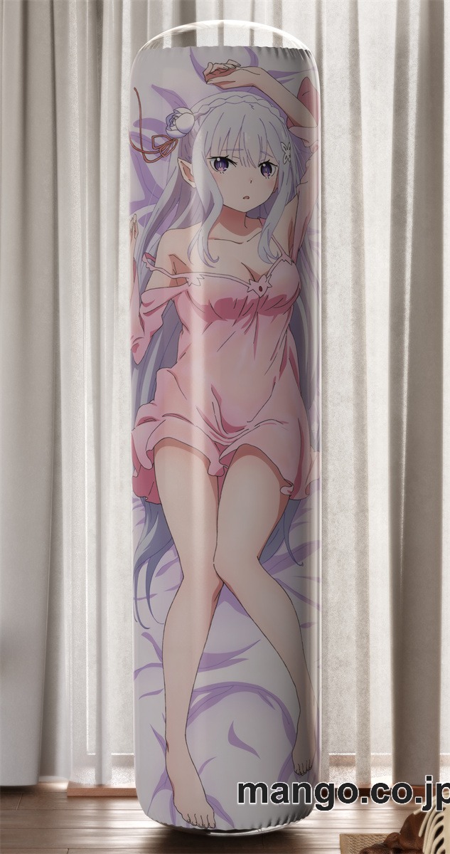 【おきあがりこぼし】PVC フィギュア風 / 立体ディスプレイ アニメ キャラクター バランスクッション【Reゼロから始める異世界生活】エミリア PVC製 キャラクターグッズ コレクション用 2