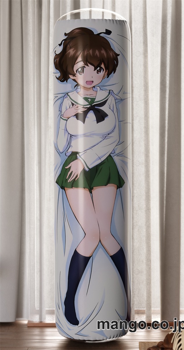 【おきあがりこぼし】PVC フィギュア風 / 立体ディスプレイ アニメ キャラクター バランスクッション【ガールズ&パンツァー】小山 柚子 PVC製 キャラクターグッズ コレクション用 2