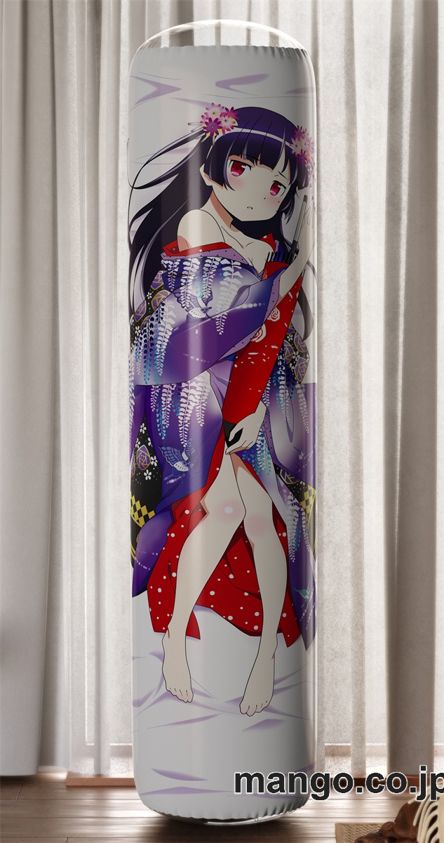 【おきあがりこぼし】PVC フィギュア風 / 立体ディスプレイ アニメ キャラクター バランスクッション【俺の妹がこんなに可愛いわけがない】(黒猫舞妓) PVC製 キャラクターグッズ コレクション用