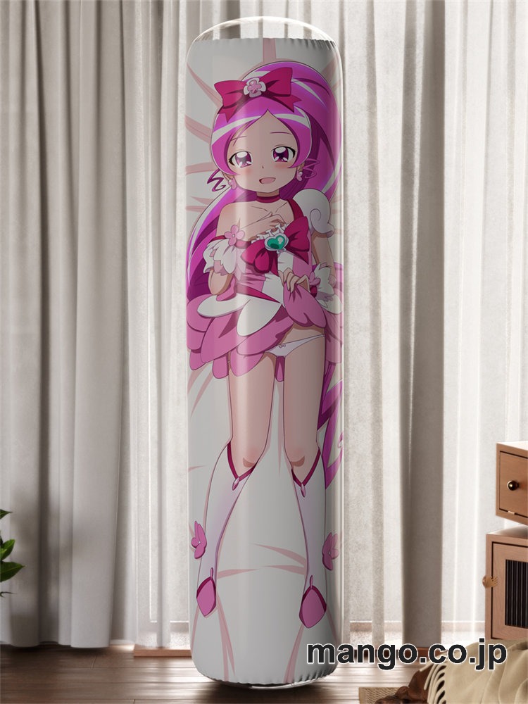 【おきあがりこぼし】PVC フィギュア風 / 立体ディスプレイ アニメ キャラクター バランスクッション【ハートキャッチプリキュア！】つぼみキュアブロッサム PVC製 キャラクターグッズ コレクション用 2
