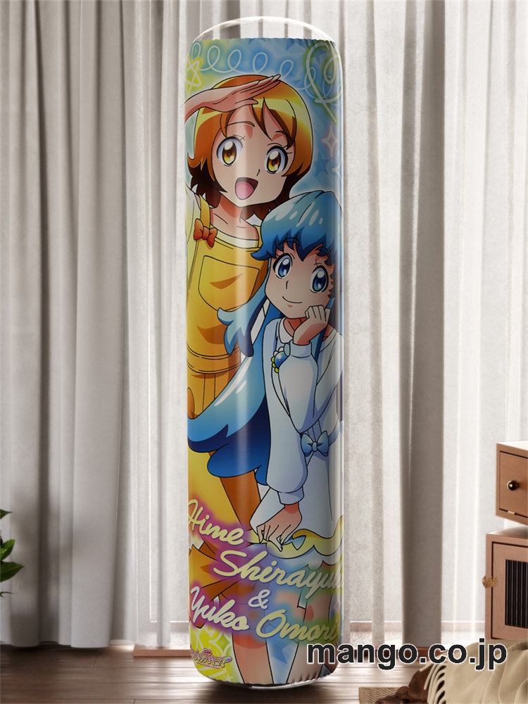 【おきあがりこぼし】PVC フィギュア風 / 立体ディスプレイ アニメ キャラクター バランスクッションハピネスチャージプリキュア！白雪ひめ&大森ゆうこ PVC製 キャラクターグッズ コレクション用 2