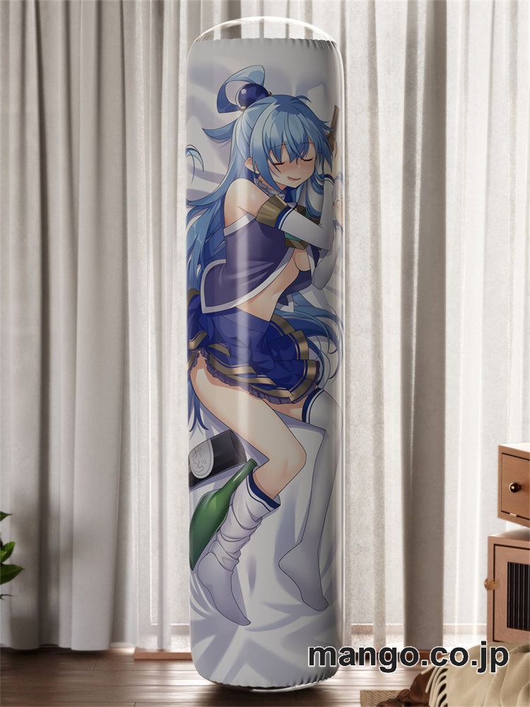 【おきあがりこぼし】PVC フィギュア風 / 立体ディスプレイ アニメ キャラクター バランスクッション【この素晴らしい世界に祝福を！】三嶋くろね描き下ろし「アクア」 PVC製 キャラクターグッズ コレクション用 2