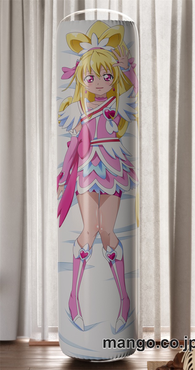 【おきあがりこぼし】PVC フィギュア風 / 立体ディスプレイ アニメ キャラクター バランスクッション【ドキドキ！プリキュア】相田マナキュアハート PVC製 キャラクターグッズ コレクション用 2