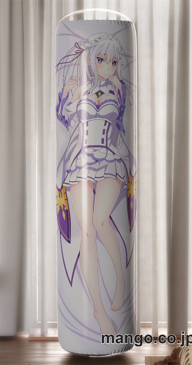 【おきあがりこぼし】PVC フィギュア風 / 立体ディスプレイ アニメ キャラクター バランスクッション【Reゼロから始める異世界生活】エミリア PVC製 キャラクターグッズ コレクション用