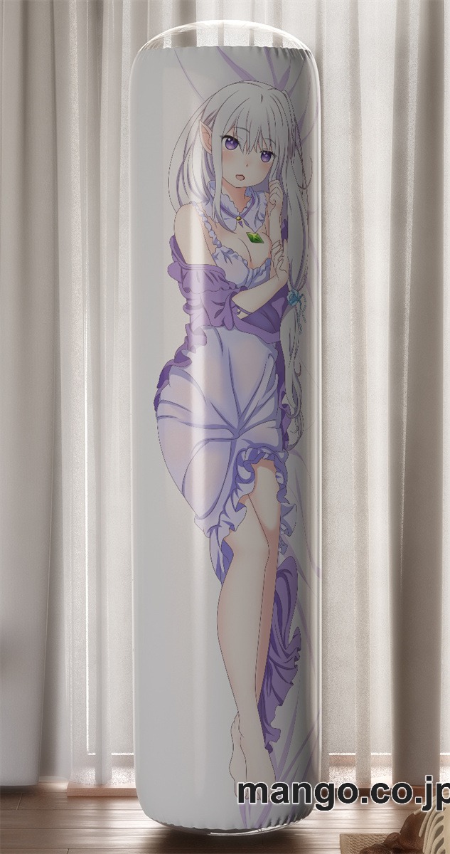 【おきあがりこぼし】PVC フィギュア風 / 立体ディスプレイ アニメ キャラクター バランスクッション【Reゼロから始める異世界生活】エミリア PVC製 キャラクターグッズ コレクション用 2