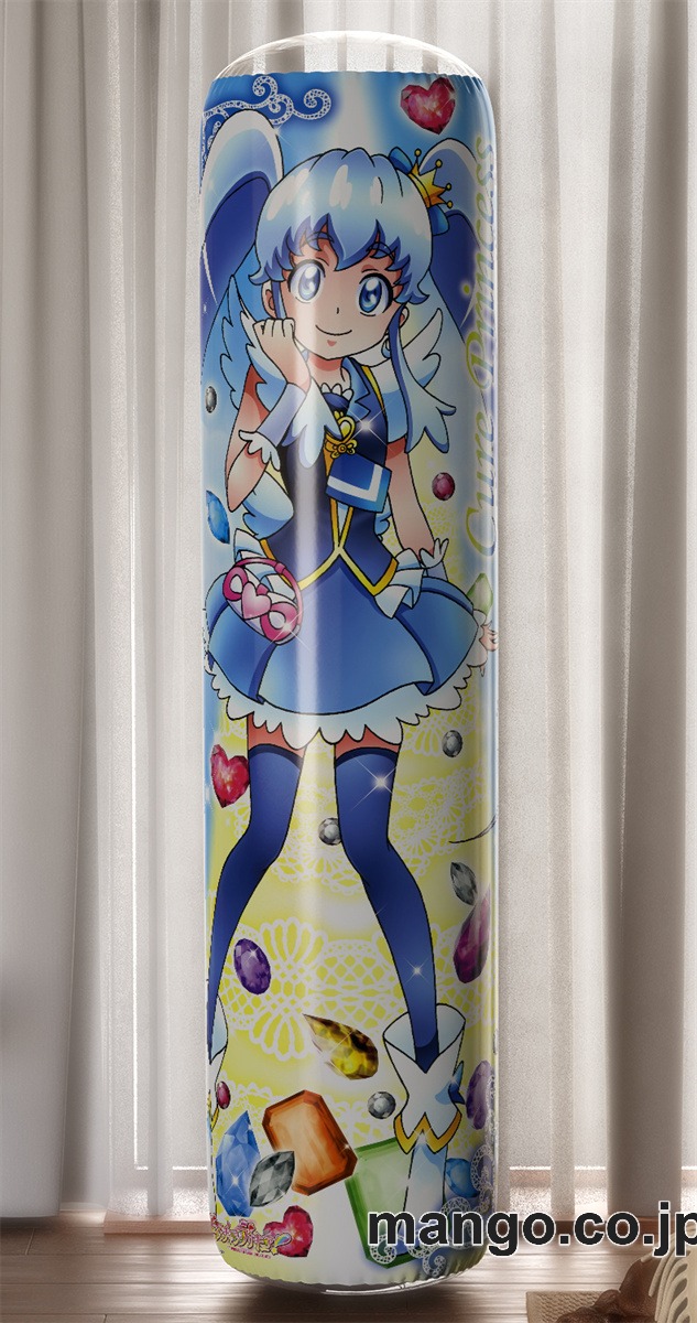 【おきあがりこぼし】PVC フィギュア風 / 立体ディスプレイ アニメ キャラクター バランスクッションハピネスチャージプリキュア！愛乃めぐみ&白雪ひめ PVC製 キャラクターグッズ コレクション用 2