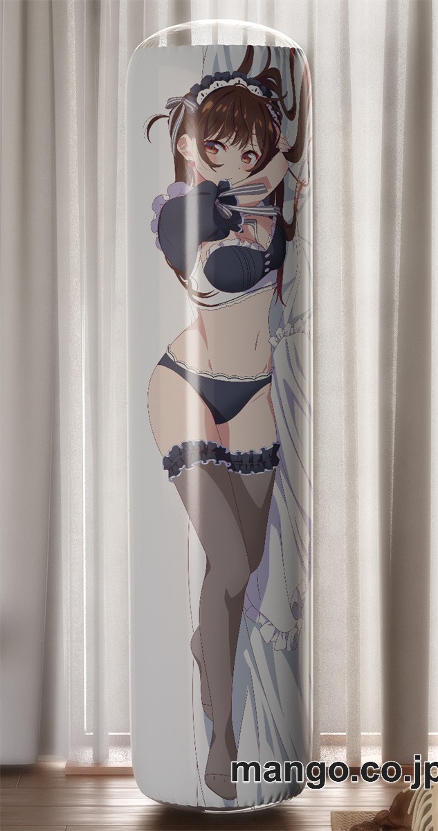 【おきあがりこぼし】PVC フィギュア風 / 立体ディスプレイ アニメ キャラクター バランスクッション【彼女、お借りします】水原千鶴 PVC製 キャラクターグッズ コレクション用 2