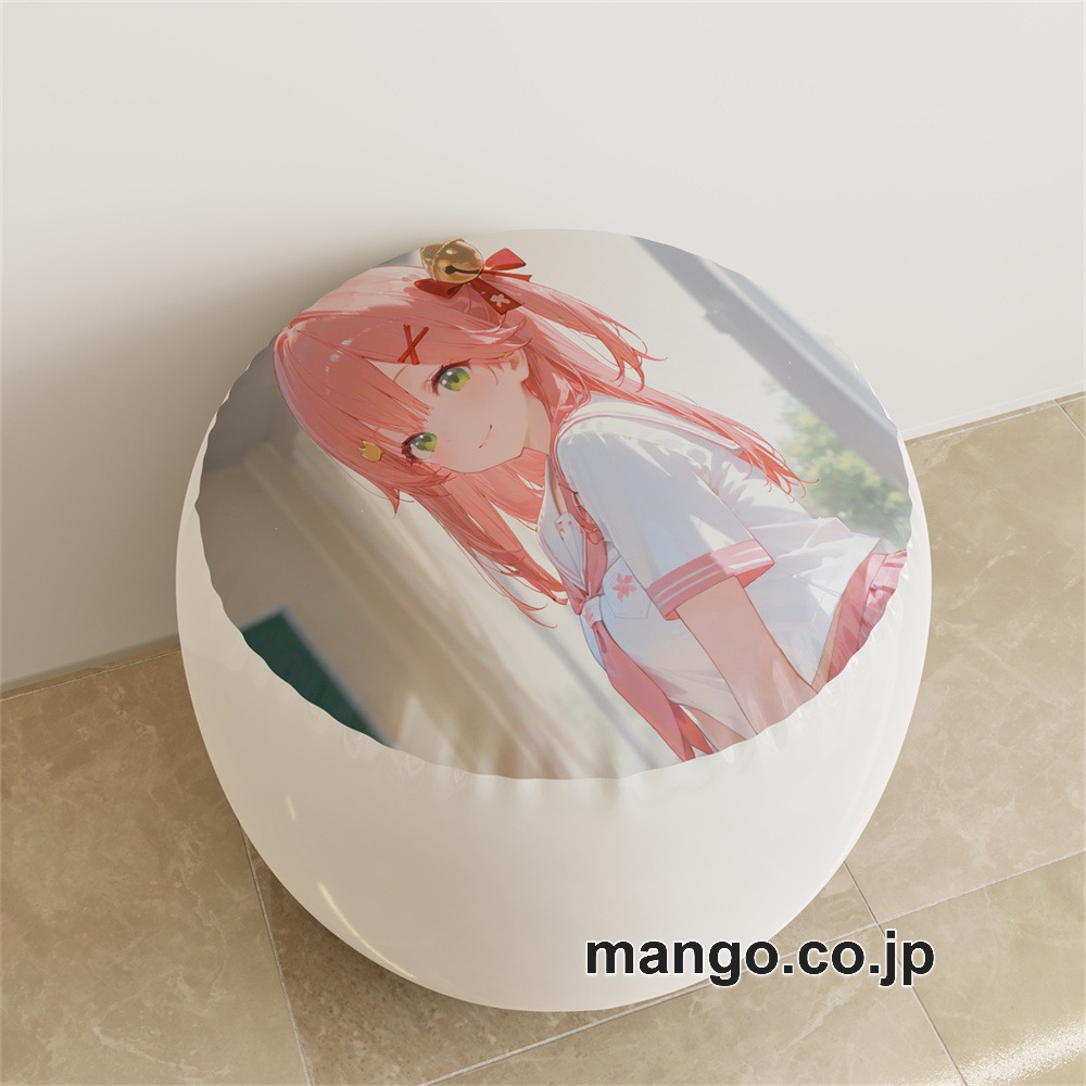 PVC ラウンドスツール【バーチャルYouTuber】さくらみこ アニメ キャラクターグッズ PVC製 ラウンドスツール コレクション用 2