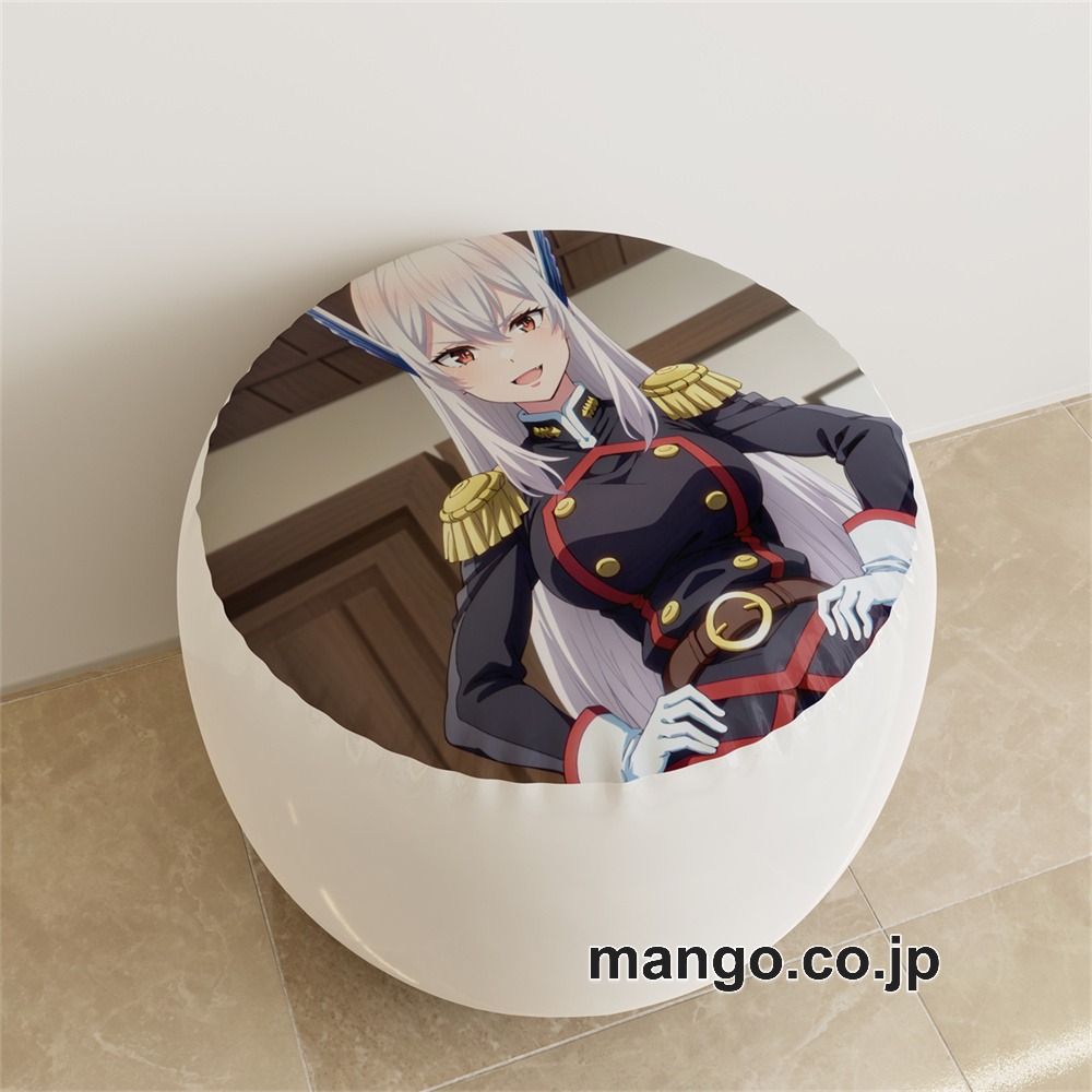 PVC ラウンドスツール【魔都精兵のスレイブ】羽前京香 アニメ キャラクターグッズ PVC製 ラウンドスツール コレクション用