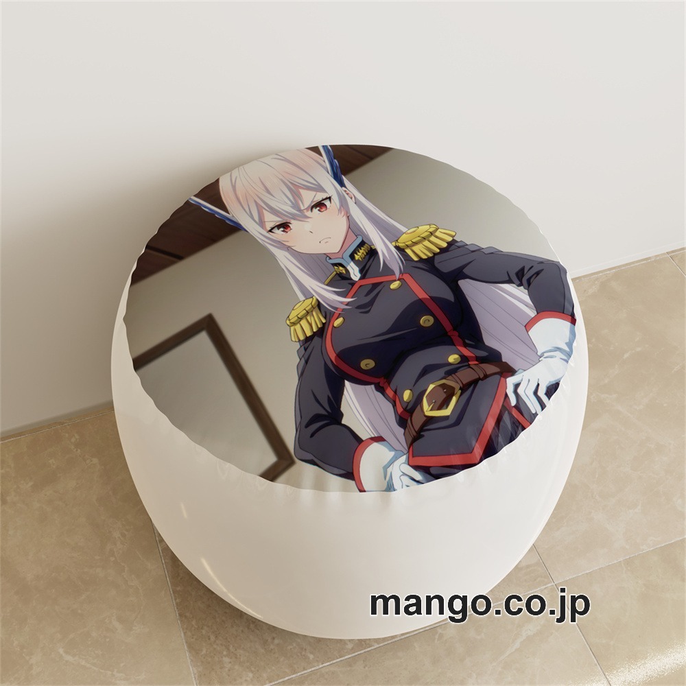 PVC ラウンドスツール【魔都精兵のスレイブ】羽前京香 アニメ キャラクターグッズ PVC製 ラウンドスツール コレクション用 2