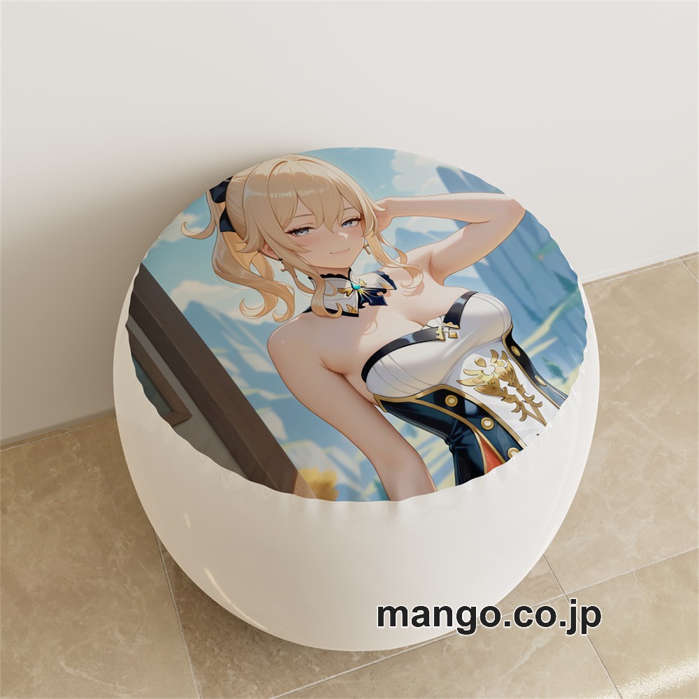 PVC ラウンドスツール【原神】ジン アニメ キャラクターグッズ PVC製 ラウンドスツール コレクション用 2