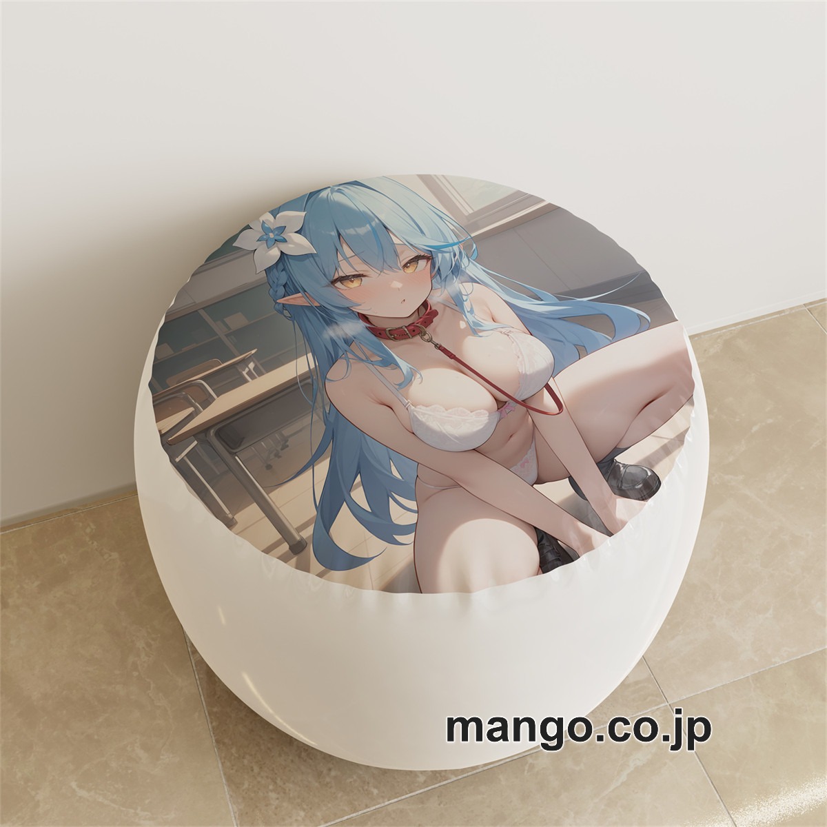 PVC ラウンドスツール【バーチャルYouTuber】雪花ラミィ アニメ キャラクターグッズ PVC製 ラウンドスツール コレクション用