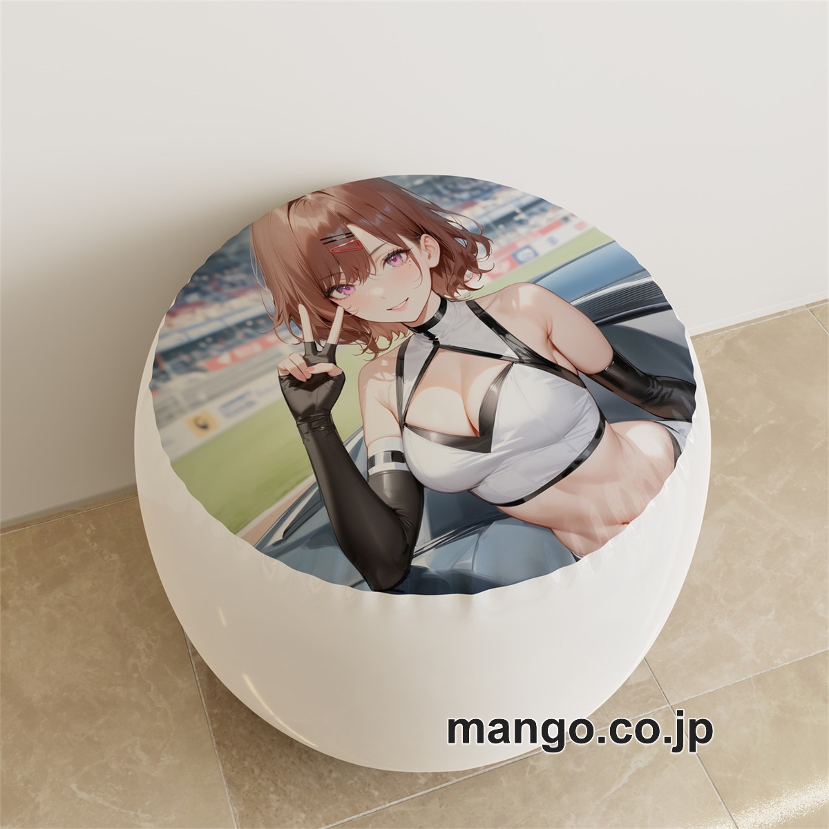 PVC ラウンドスツール【アイドルマスターシャイニーカラーズ】樋口円香 アニメ キャラクターグッズ PVC製 ラウンドスツール コレクション用 2