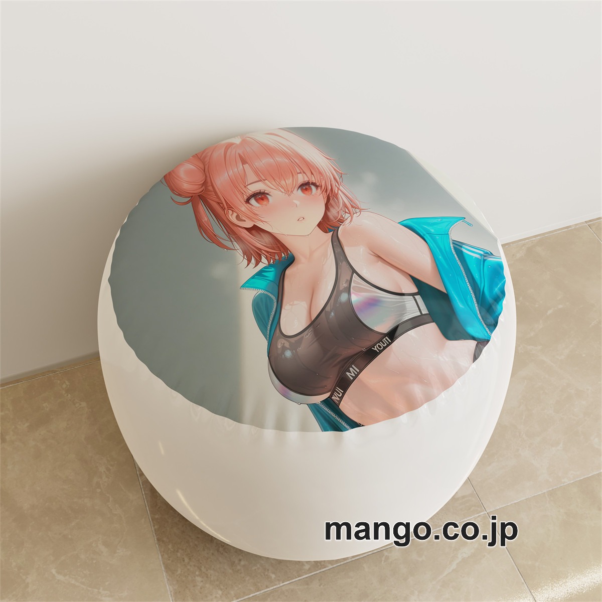 PVC ラウンドスツール【由比ヶ浜結衣】水着 アニメ キャラクターグッズ PVC製 ラウンドスツール コレクション用