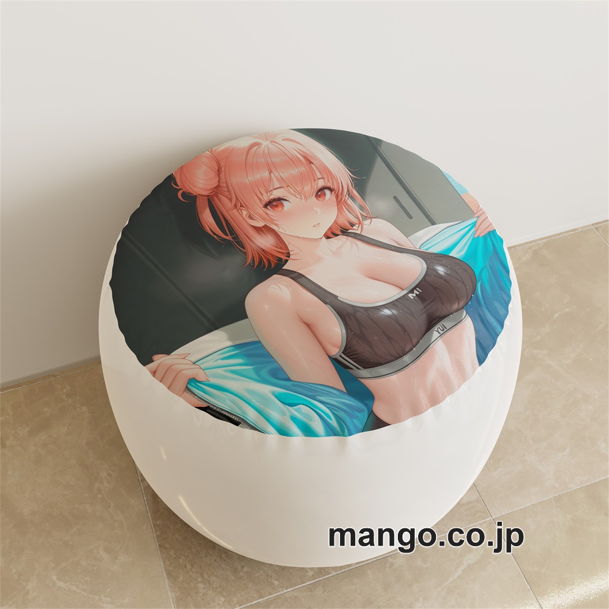 PVC ラウンドスツール【由比ヶ浜結衣】水着 アニメ キャラクターグッズ PVC製 ラウンドスツール コレクション用 2