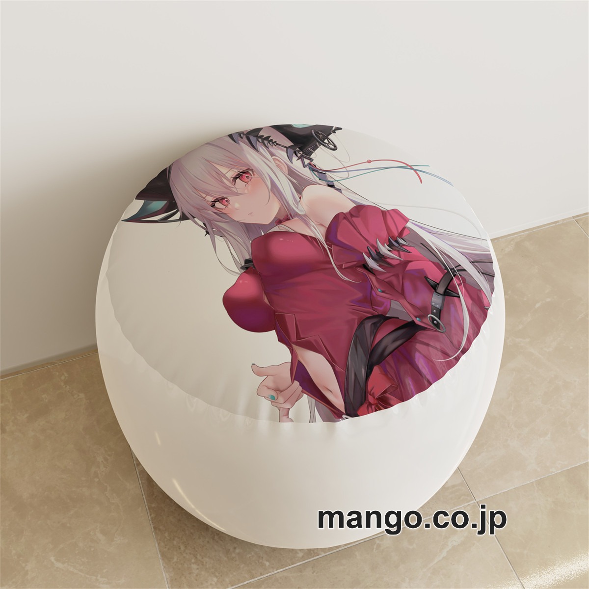 PVC ラウンドスツール【アークナイツ】スカジ アニメ キャラクターグッズ PVC製 ラウンドスツール コレクション用