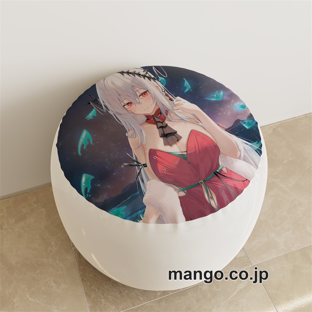 PVC ラウンドスツール【アークナイツ】スカジ アニメ キャラクターグッズ PVC製 ラウンドスツール コレクション用 2