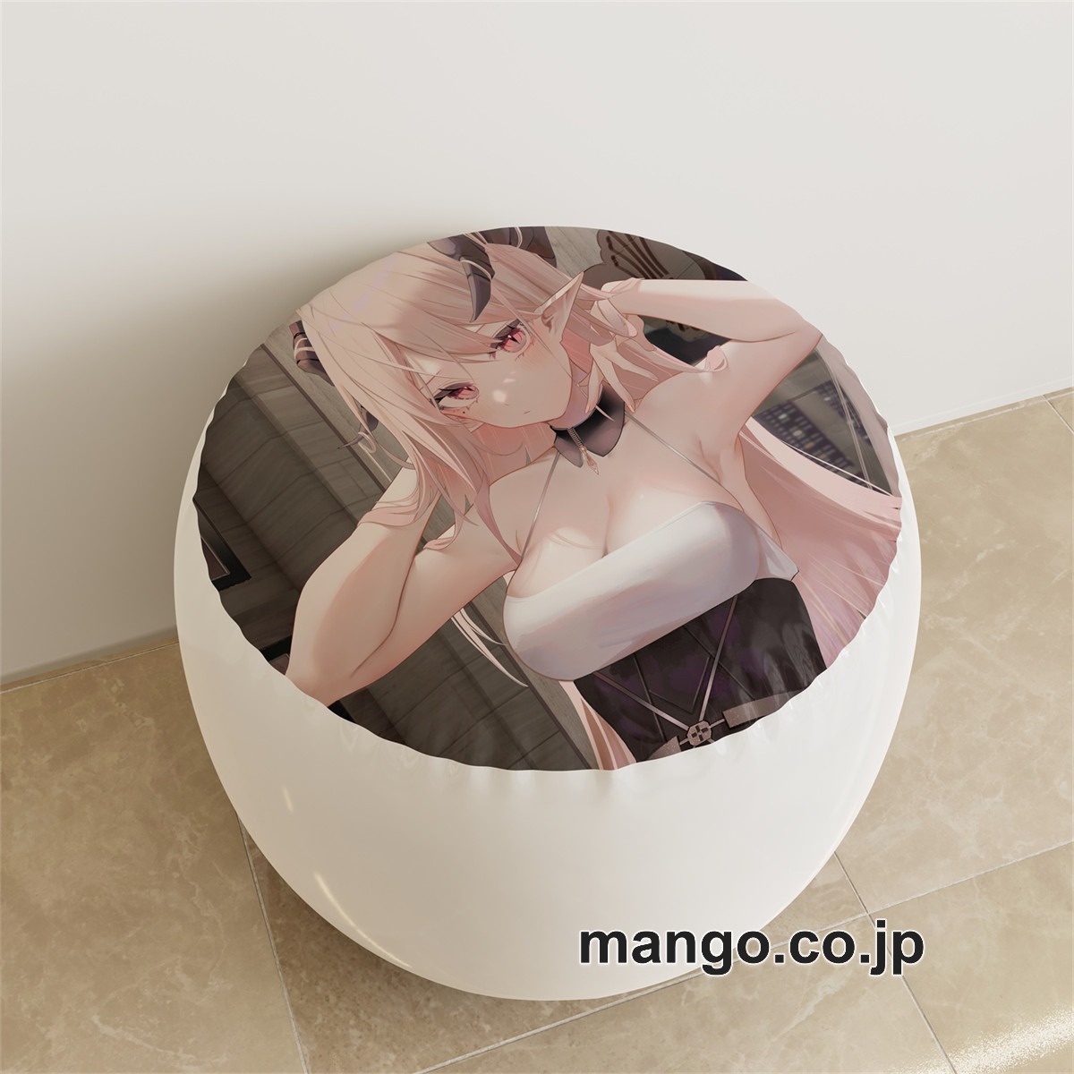 PVC ラウンドスツール【オリジナル】スリット アニメ キャラクターグッズ PVC製 ラウンドスツール コレクション用