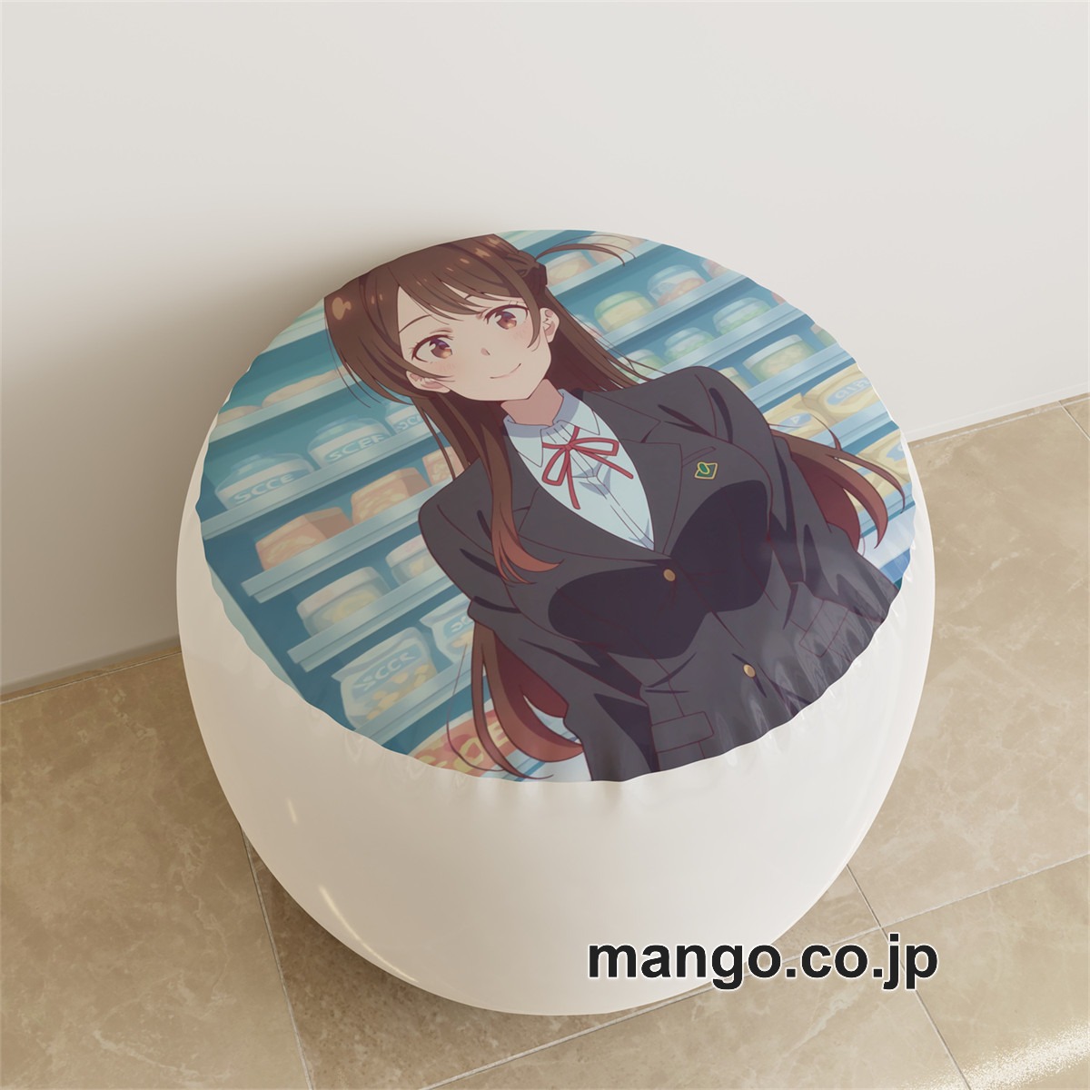 PVC ラウンドスツール【彼女、お借りします】水原千鶴 アニメ キャラクターグッズ PVC製 ラウンドスツール コレクション用