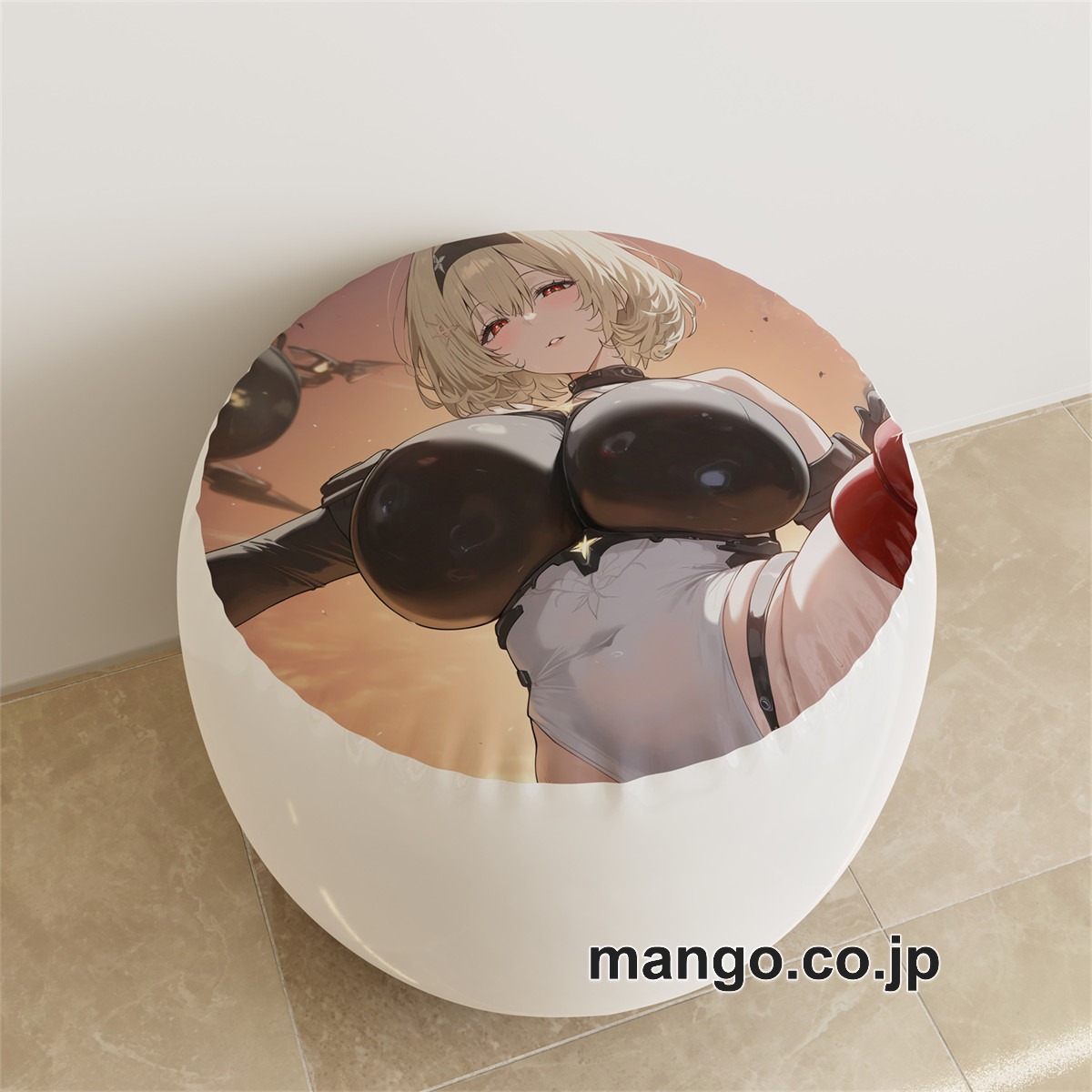 PVC ラウンドスツール【勝利の女神NIKKE】ルピー レッドシューズ アニメ キャラクターグッズ PVC製 ラウンドスツール コレクション用 2