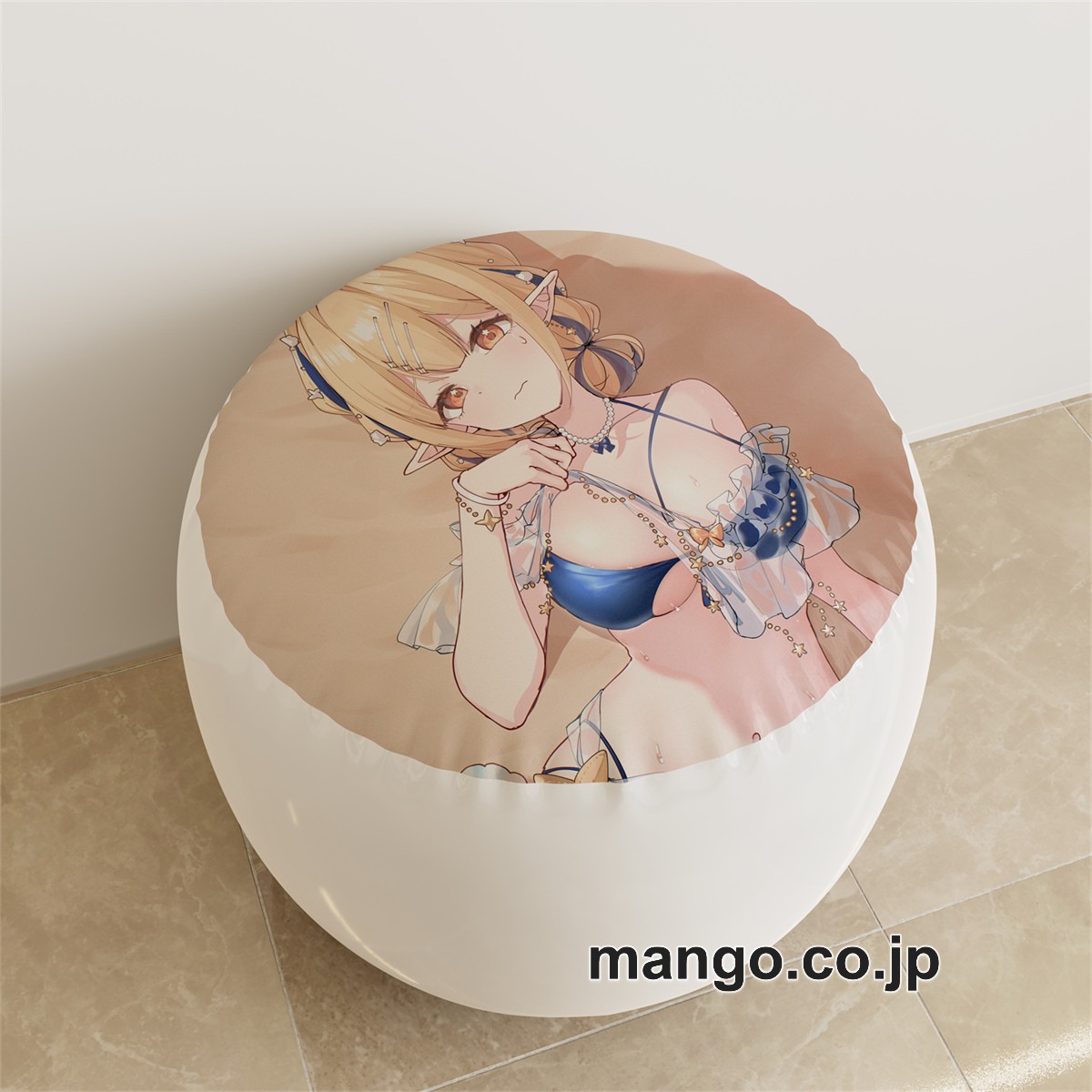 PVC ラウンドスツール【オリジナル】ビキニ メイド アニメ キャラクターグッズ PVC製 ラウンドスツール コレクション用