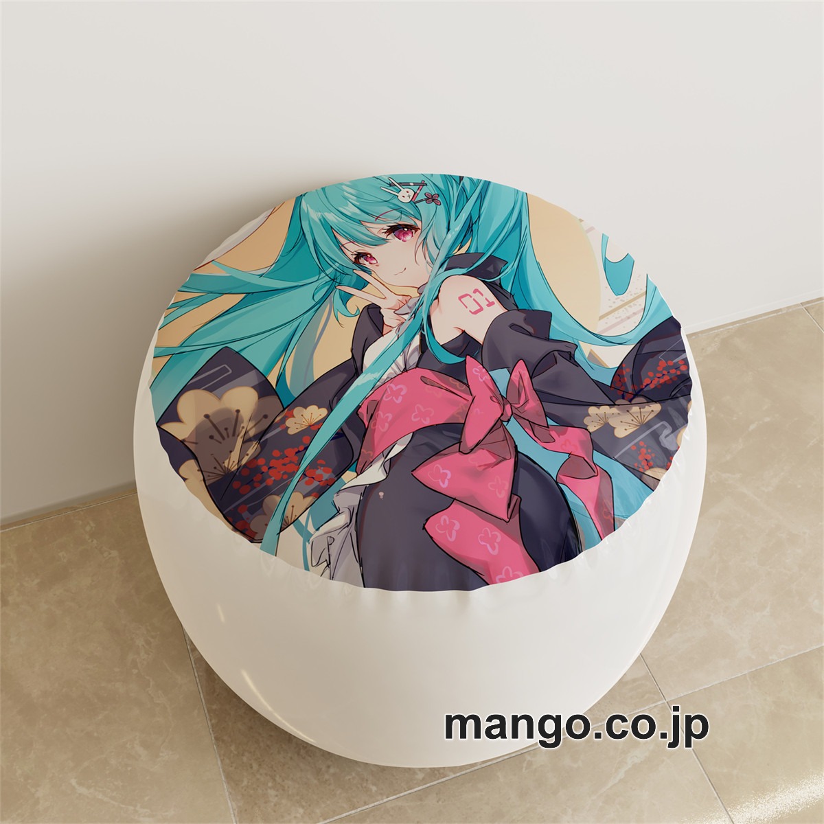 PVC ラウンドスツール【初音ミク】可愛い アニメ キャラクターグッズ PVC製 ラウンドスツール コレクション用 2