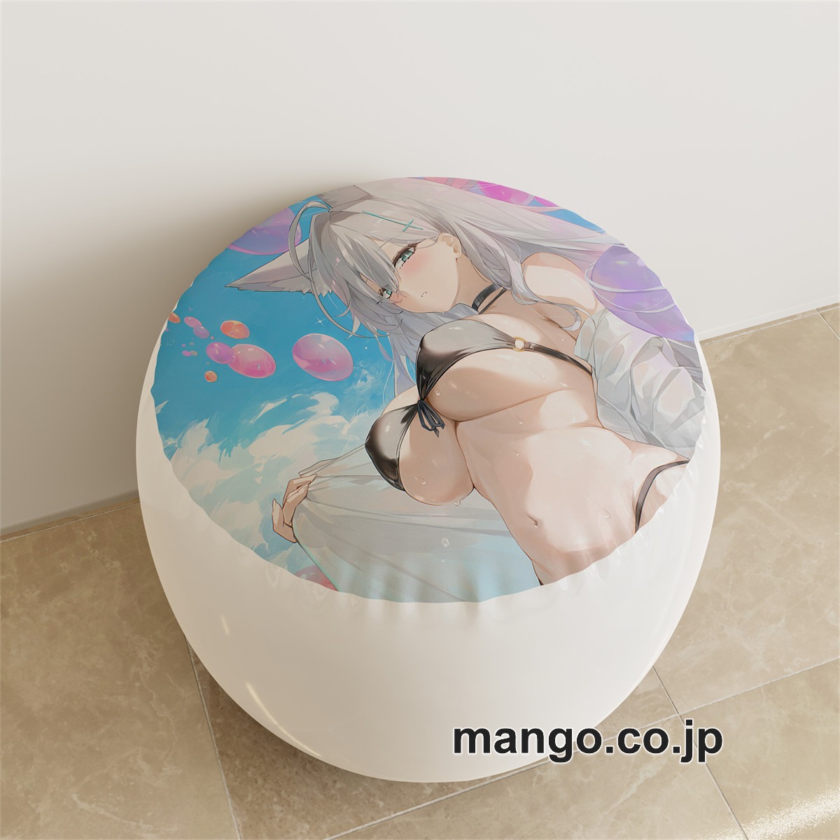 PVC ラウンドスツール【ブルーアーカイブ】砂狼シロコ アニメ キャラクターグッズ PVC製 ラウンドスツール コレクション用