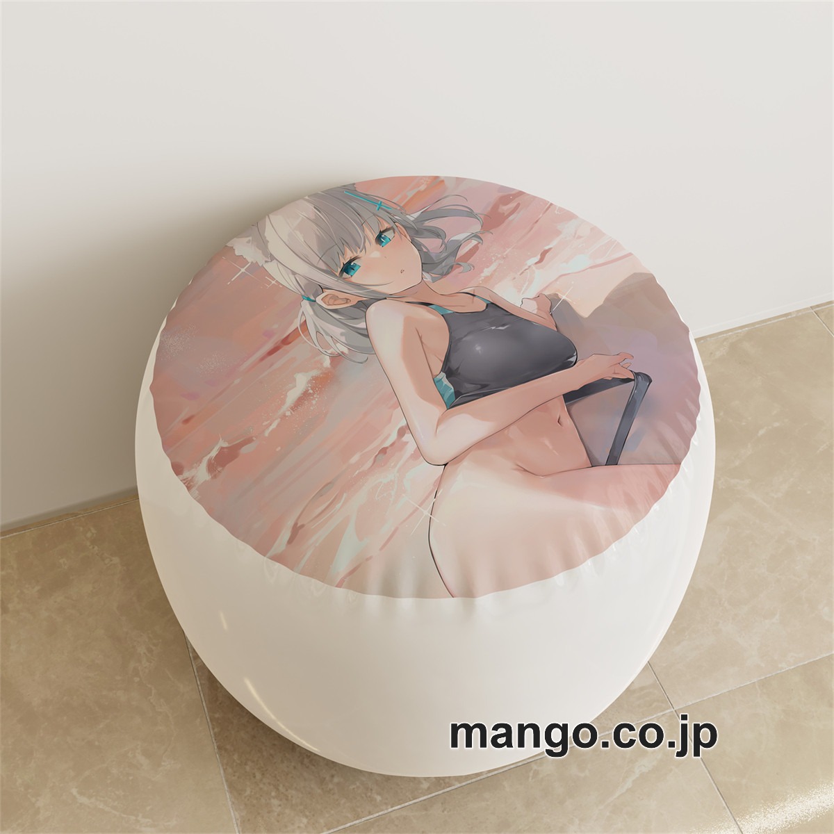 PVC ラウンドスツール【ブルーアーカイブ】砂狼シロコ アニメ キャラクターグッズ PVC製 ラウンドスツール コレクション用 2