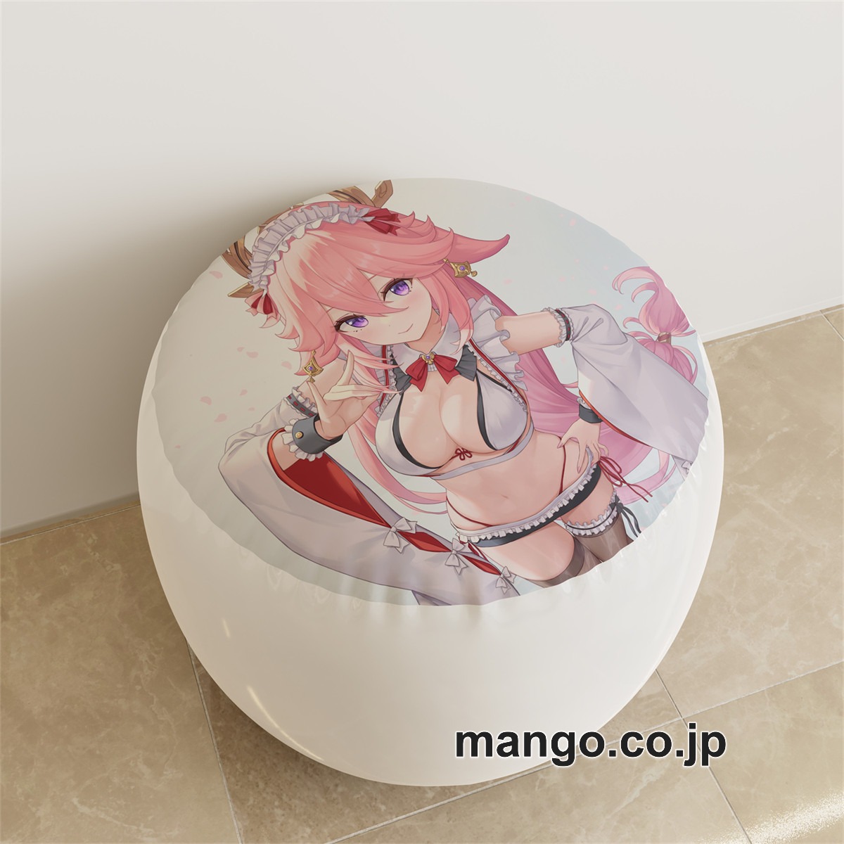 PVC ラウンドスツール【原神】雷電將軍 八重神子 アニメ キャラクターグッズ PVC製 ラウンドスツール コレクション用 2