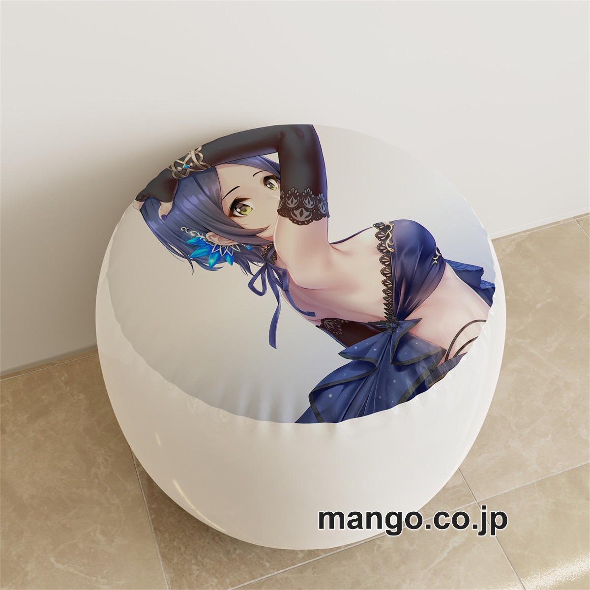 PVC ラウンドスツール【アイドルマスターシンデレラガールズ】速水奏 アニメ キャラクターグッズ PVC製 ラウンドスツール コレクション用 2