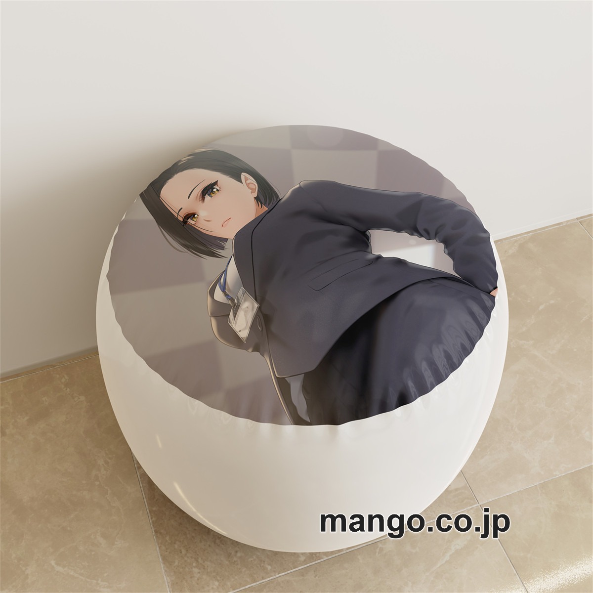 PVC ラウンドスツール【矢式佑子】OL アニメ キャラクターグッズ PVC製 ラウンドスツール コレクション用