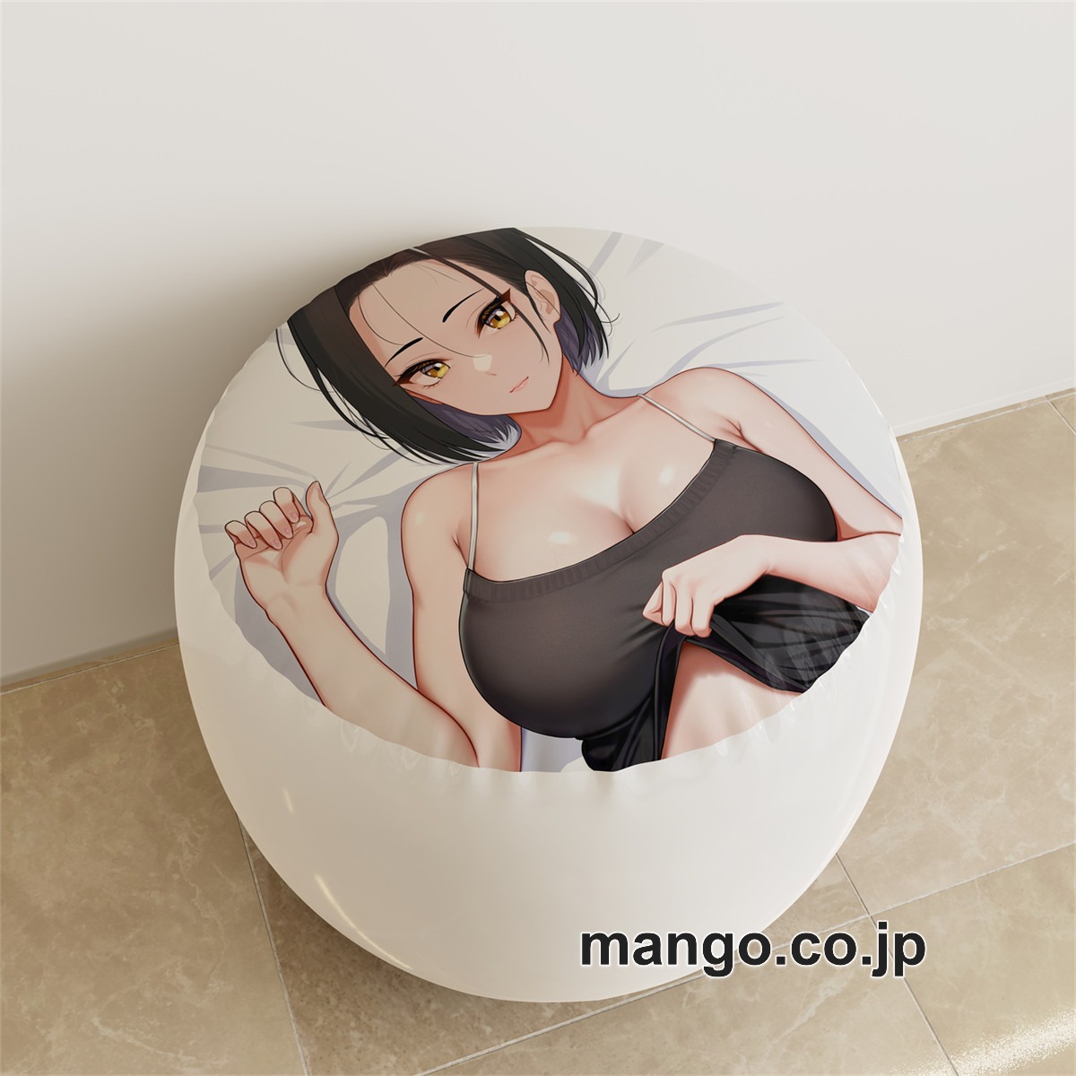 PVC ラウンドスツール【矢式佑子】着衣巨乳 アニメ キャラクターグッズ PVC製 ラウンドスツール コレクション用 2