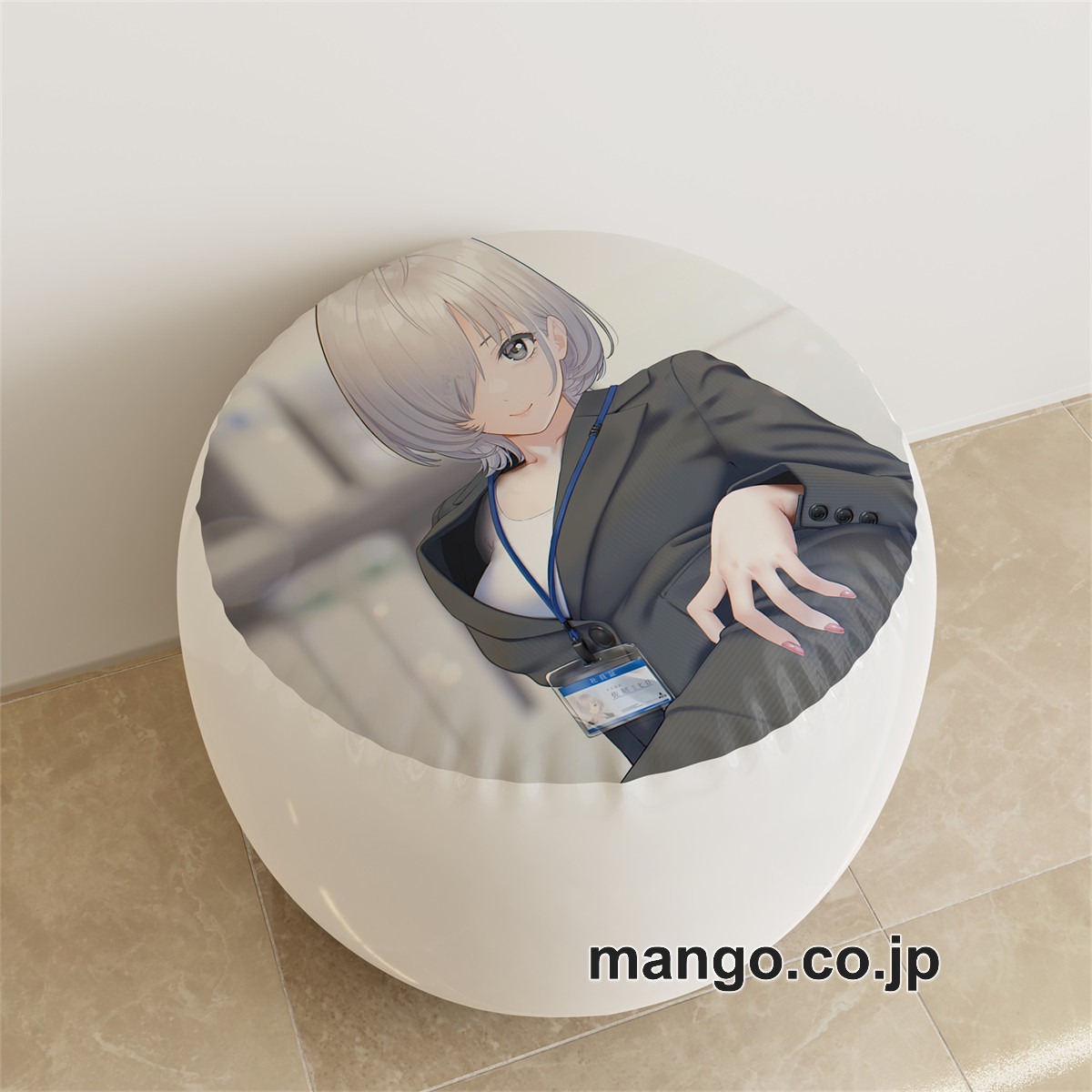 PVC ラウンドスツール【佐紹ミヒロ】OL アニメ キャラクターグッズ PVC製 ラウンドスツール コレクション用